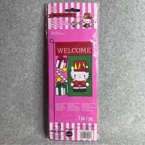 Hello Kitty Sanrio 12”X18” Welcome Garden Flag Christmas Nutcracker Soldier 2013